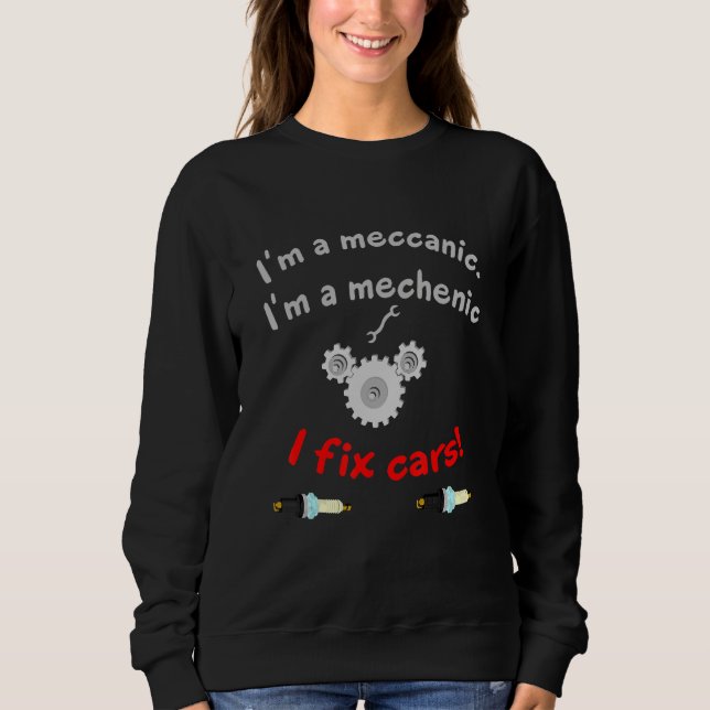 SWEATSHIRT VOITURES DE FIXE MÉCANIQUE I (Devant)