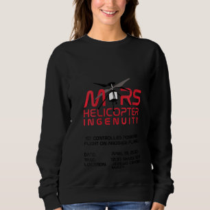 Sweatshirt Vol d'hélicoptère ingénieux pour femmes Mars 202