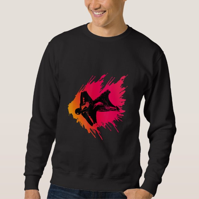Sweatshirt Vol rouge pour combinaison (Devant)