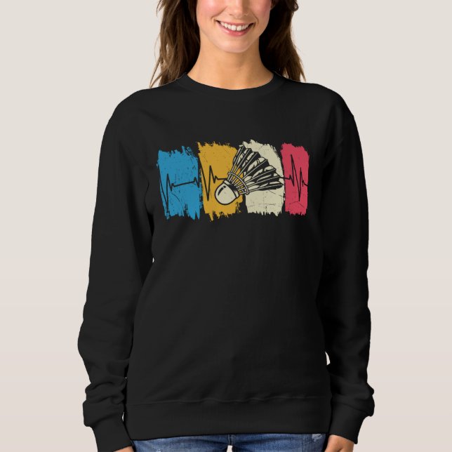 Sweatshirt Volant de Badminton Battement de coeur (Devant)