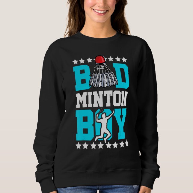 Sweatshirt Volant de badminton garçon nom définition Badminto (Devant)