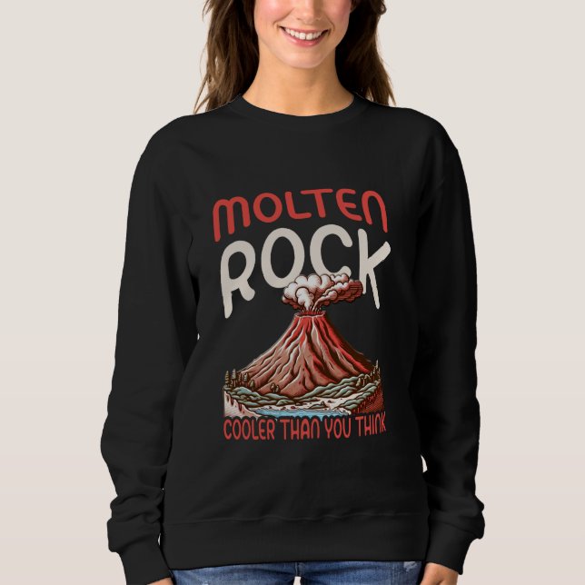 Sweatshirt Volcanologue Volcanologie (Devant)
