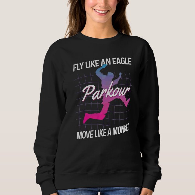 Sweatshirt Voler Comme Un Aigle Se Déplace Comme Un Singe Fre (Devant)