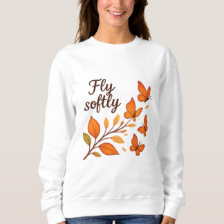 Sweatshirt Voler doucement Papillons d'automne — Sueur douill