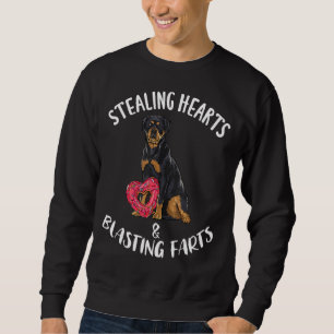 Sweatshirt Voler les coeurs Dérouler les pieds Rottweiler Val