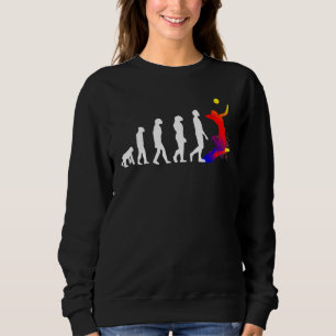 Sweatshirt Volley-Ball cool Ou Beach Volley Retro Look Des