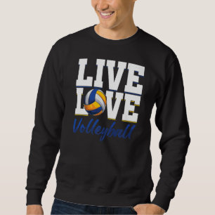Sweatshirt Volley-ball en direct Love Ball Sports Beach Volle