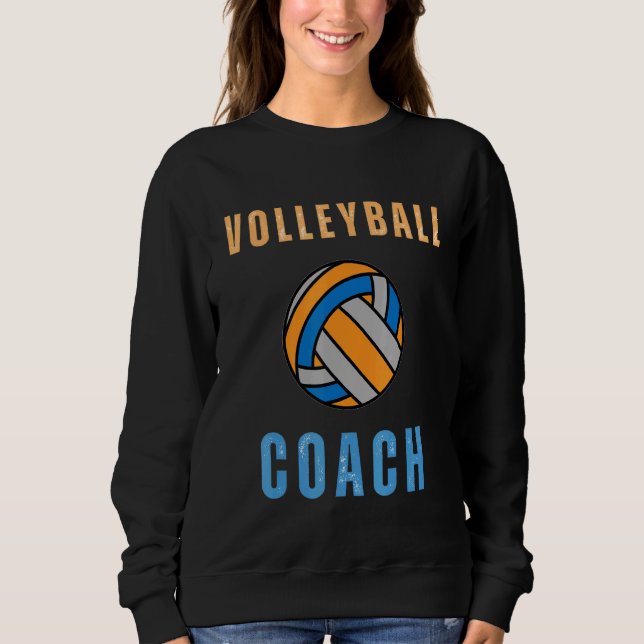 Sweatshirt Volleyball Assistant Coach Mom Sport Team Coaching (Devant)