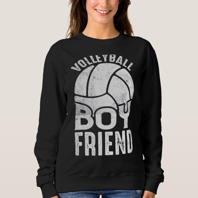 Sweatshirt Volleyball Boyfriend Coach Fan Player  1 (Devant)
