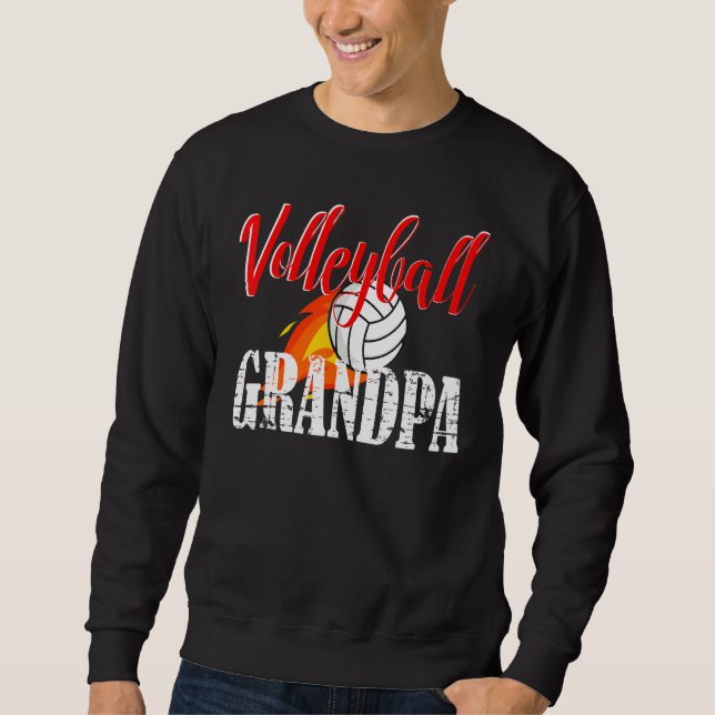Sweatshirt Volleyball Grandpa Volleyball   (Devant)