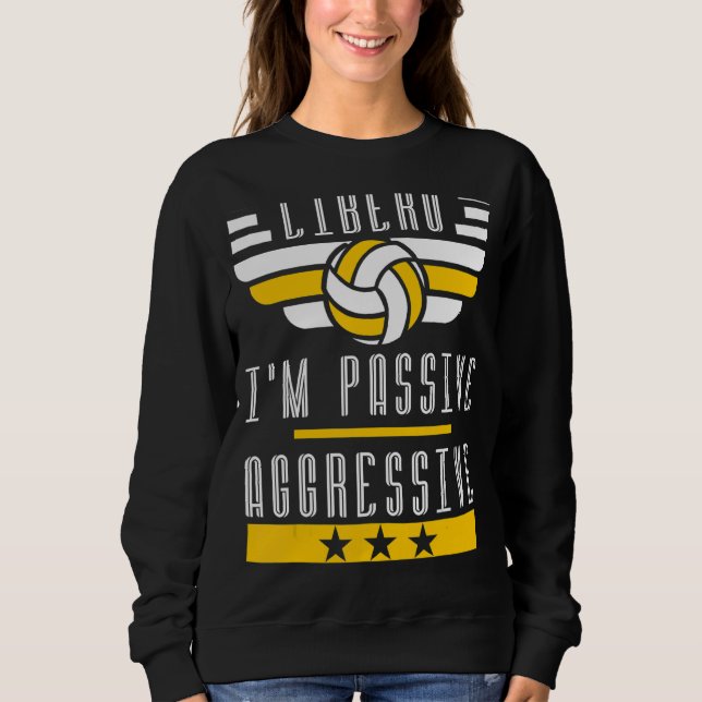 Sweatshirt Volleyball Homme Et Femme Volleyball Libero 6 (Devant)