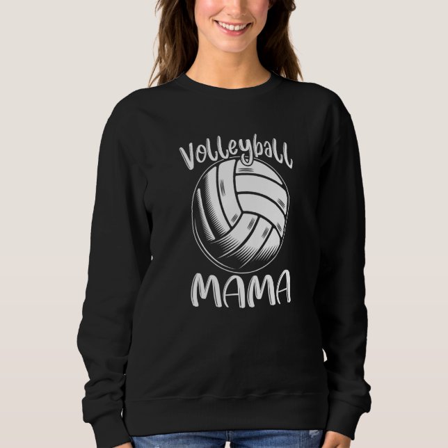 Sweatshirt Volleyball Mama For Family Matching Players Team M (Devant)