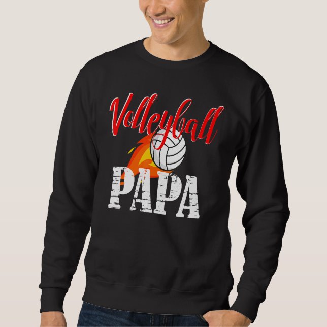 Sweatshirt Volleyball Papa Volleyball (Devant)