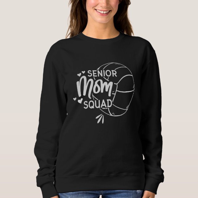 Sweatshirt Volleyball Senior Mom Squad 7 (Devant)