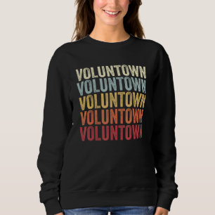 Sweatshirt Volonté Connecticut Volonté CT Rétro Vintage T
