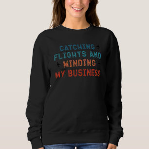 Sweatshirt Vols de rattrapage Hommes Femmes Voyage Cool