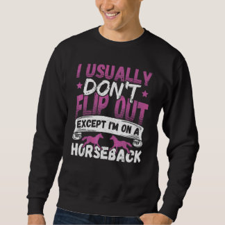 Sweatshirt Voltige équestre pour un fan de chevaux de voltige