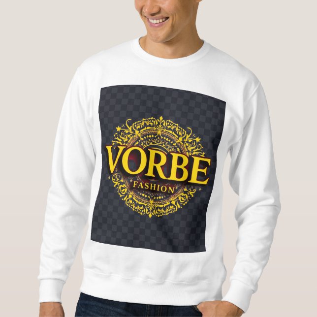Sweatshirt VORBE Fashion Premium or Monogramme Raglan T-shirt (Devant)
