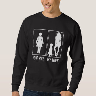 Sweatshirt Votre femme ma femme dalmatien pour mari