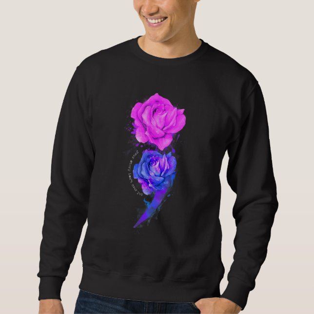 Sweatshirt Votre histoire n'est pas encore terminée point-vir (Devant)