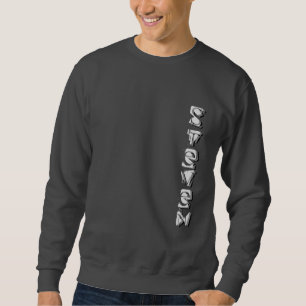 Sweatshirt Votre nom dans les lettres élégantes