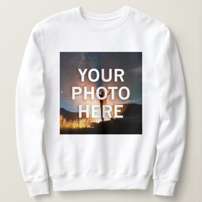 Sweatshirt Votre photo ici (Design devant)