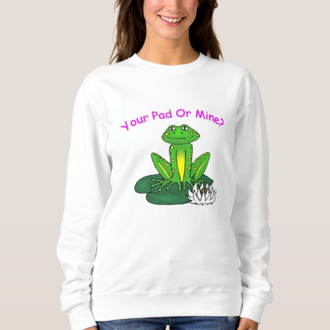 Sweatshirt Votre Plafond ou le Mien - Manches Longues Blanche (Devant)