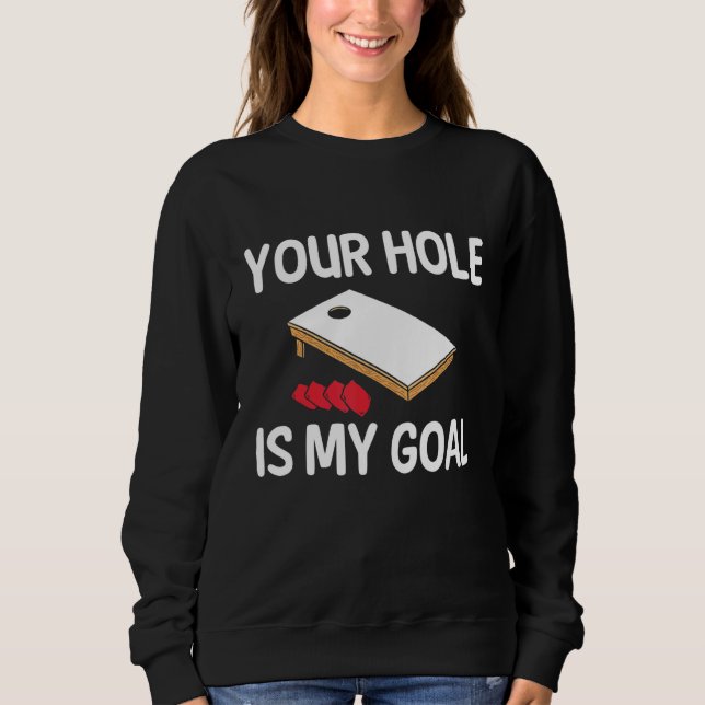 Sweatshirt Votre trou est mon objectif Équipe de sacs de hari (Devant)