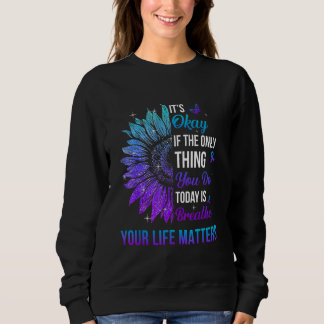 Sweatshirt Votre vie compte Prévention du suicide Hommes
