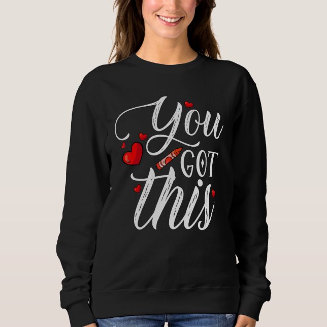 Sweatshirt Vous Avez Ce Jour Drôle De Test Des Étudiants Ense (Devant)