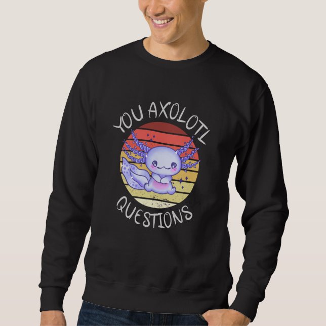 Sweatshirt Vous avez des questions de salamandre (Devant)