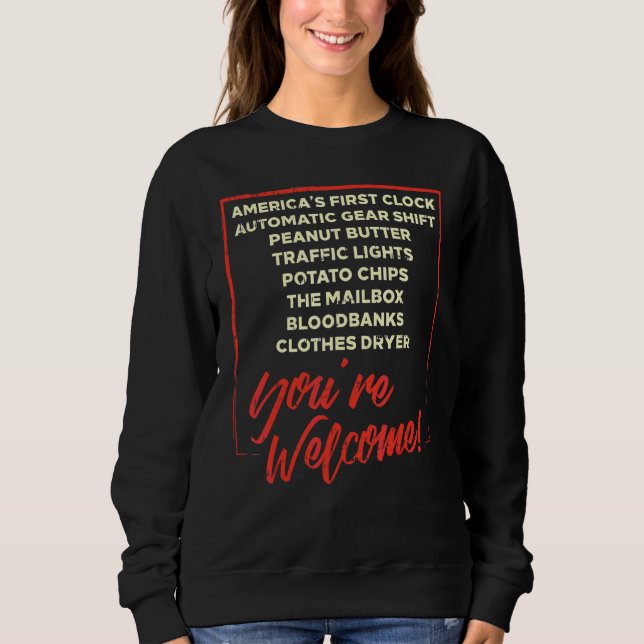 Sweatshirt Vous êtes les bienvenus Mois d'histoire noire Fier (Devant)