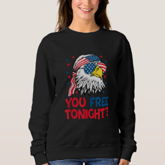 Sweatshirt Vous êtes libre ce soir strars rayures aigle avec