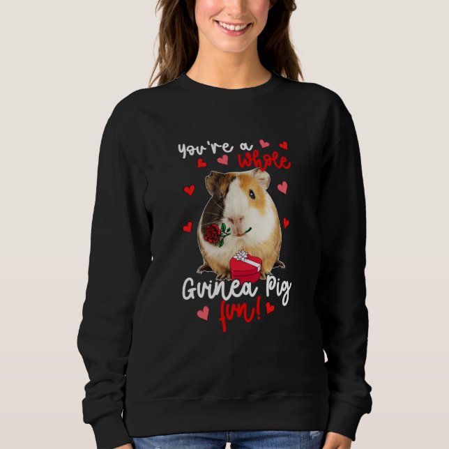 Sweatshirt Vous êtes un cobaye entier Fun Valentin Cobaye (Devant)