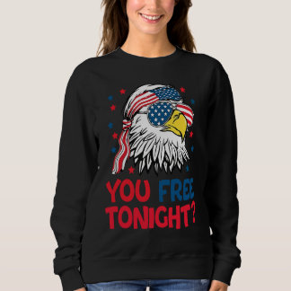 Sweatshirt Vous Libérez Ce Soir Eagle Drapeau Américain 4 jui