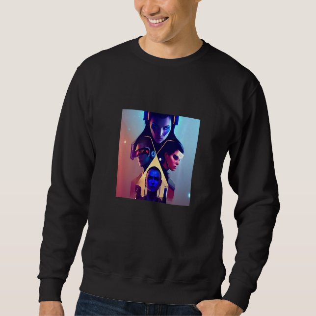 Sweatshirt Vous m'aimez parce que je suis une rockstar premiu (Devant)