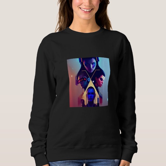 Sweatshirt Vous m'aimez parce que je suis une Rockstar Premiu (Devant)