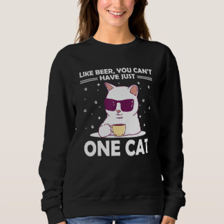 Sweatshirt Vous ne pouvez pas avoir un chat dit Chat Maman Ci