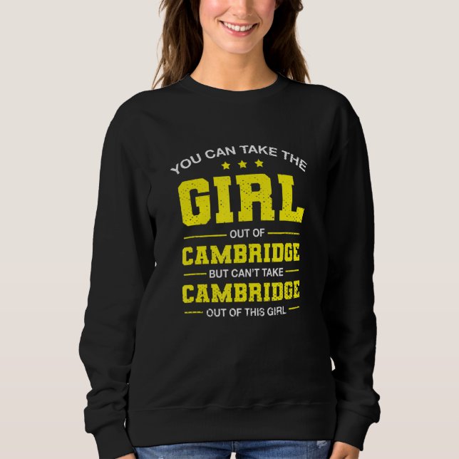 Sweatshirt Vous Pouvez Sortir La Fille De Cambridge Massachus (Devant)
