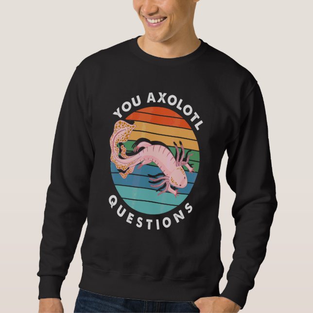 Sweatshirt Vous Questions Axolotl Garçon Fille Cute Axolotl (Devant)