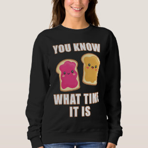 Sweatshirt Vous savez quelle heure il est  Beurre de cacahuèt