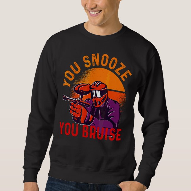 Sweatshirt Vous Snooze Vous Bruit Paintball Hommes Femmes Enf (Devant)