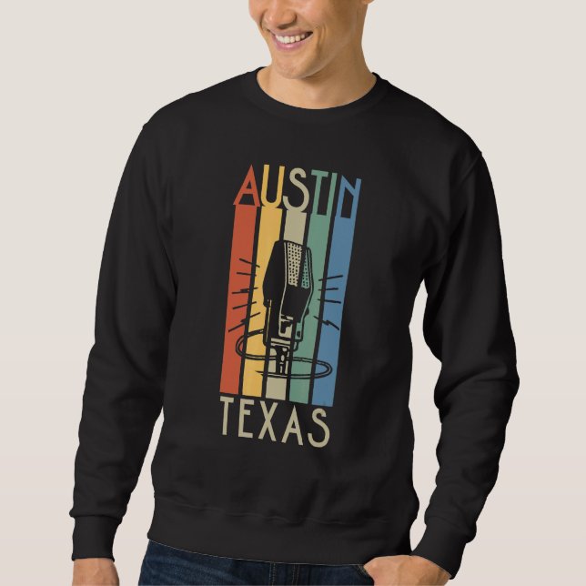 Sweatshirt Voyage à Austin Texas Vintage 2 (Devant)