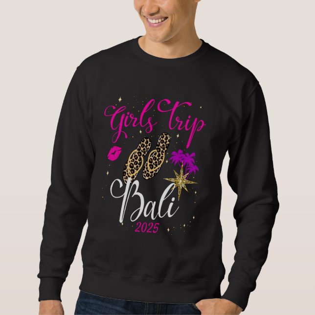 Sweatshirt Voyage à Bali pour filles 2025 Vacances féminines  (Devant)