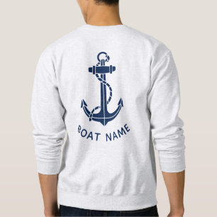 Sweatshirt Voyage à la plage avec ancre de bateau personnalis