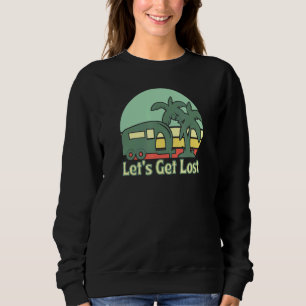 Sweatshirt Voyage à la plage rétro en camping-car