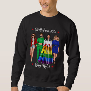 Sweatshirt Voyage drôle de filles vacances LGBTQ femme gay le