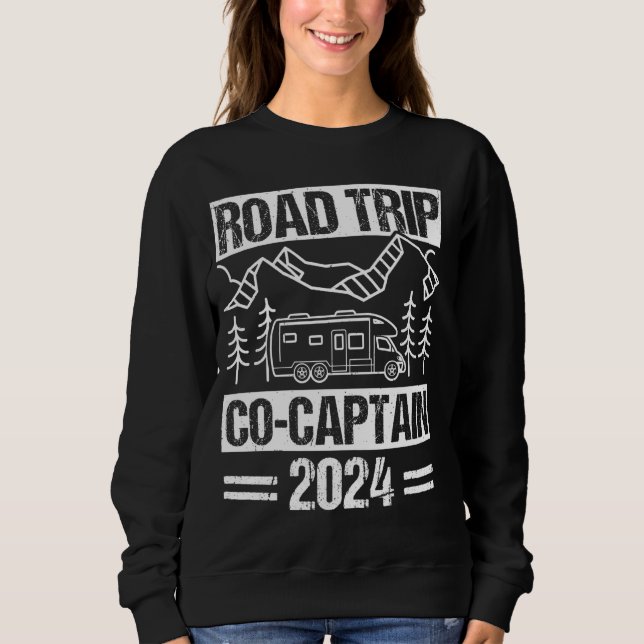 Sweatshirt Voyage sur route CO-CAPITAINE Vacances sur route V (Devant)