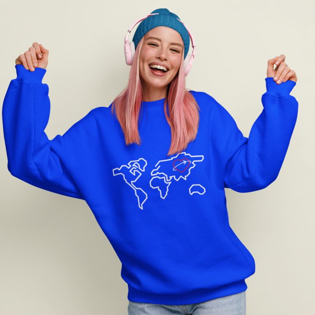 Sweatshirt Voyager audacieusement en avant (Créateur téléchargé)