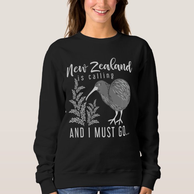 Sweatshirt Voyager Backpacker Kiwi Nouvelle-Zélande (Devant)